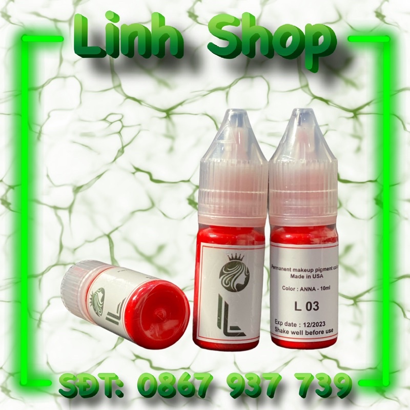 Mực phun xăm môi LL cao cấp