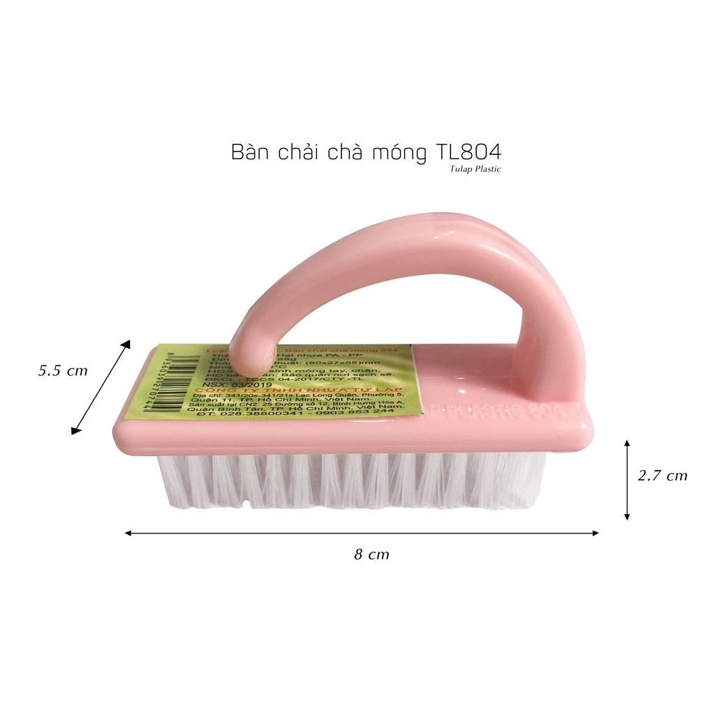 Bàn chải chà móng tay có tay cầm TL804