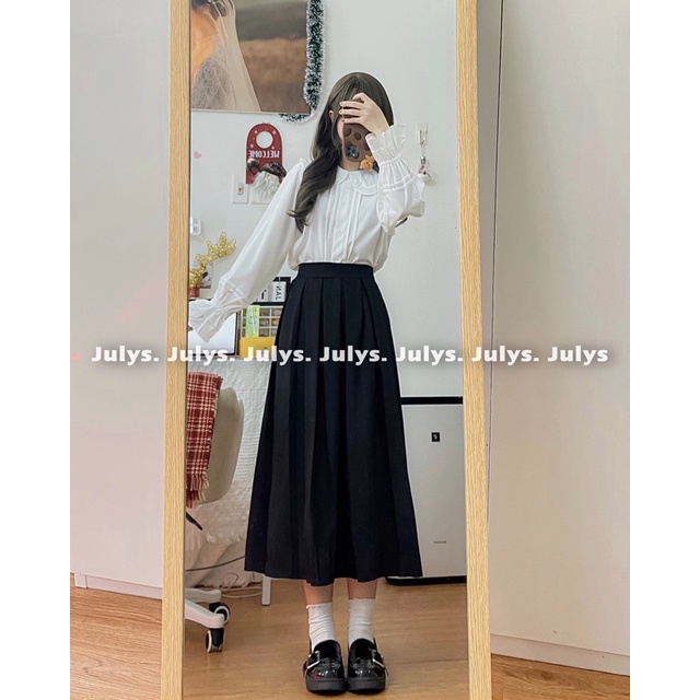 Chân váy vitex xếp ly to dáng dài (ảnh thật shop chụp kèm video) | BigBuy360 - bigbuy360.vn