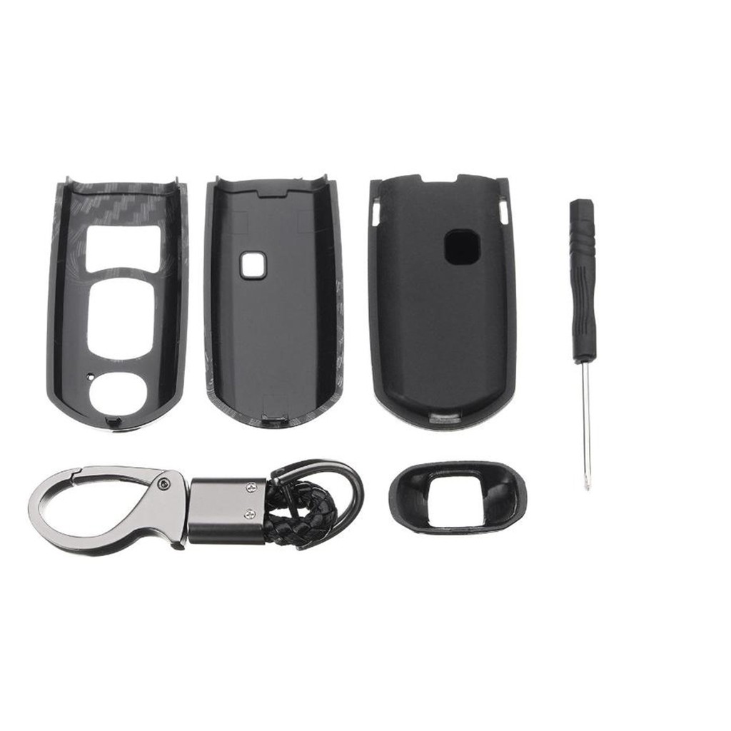 Ốp chìa khóa ô tô Mazda loại 3 nút(Mazda 2, 3, 6, CX-5,Cx8)  Vân CacBon Cao Cấp , TPU silicon dẻo