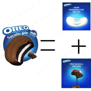 BÁNH OREO SOCOLA PIE (HỘP 360G) 12+2