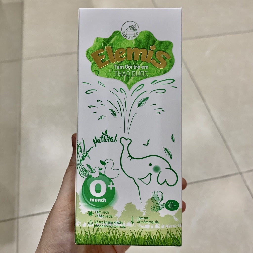 Nước tắm gội thảo dược Elemis 200ml cho bé