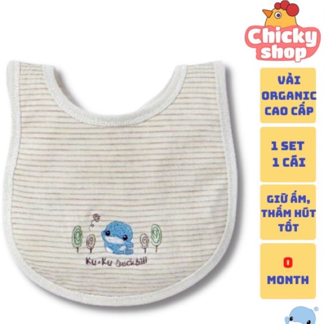 Yếm ăn vải hữu cơ organic KU.KU Duckbill KU2230
