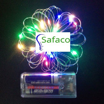 Dây đèn led đom đóm chụp ảnh, trang trí phòng, hoa, đặt vào bình thủy tinh cổ tích nguồn pin tiểu 2 mét