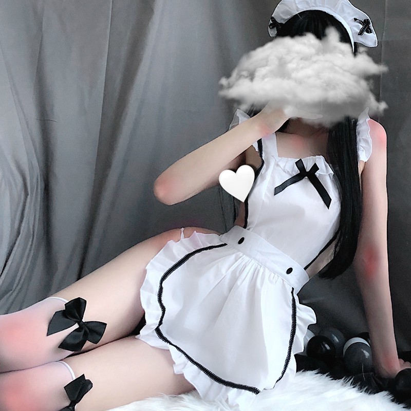 Đồ ngủ sexy cosplay nàng hầu gái với tạp dề gợi cảm kèm quần chip lọt khe 006 | BigBuy360 - bigbuy360.vn