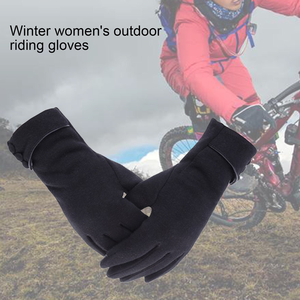 1 Đôi Găng Tay Bông Ấm Áp Xinh Xắn Cho Nữ