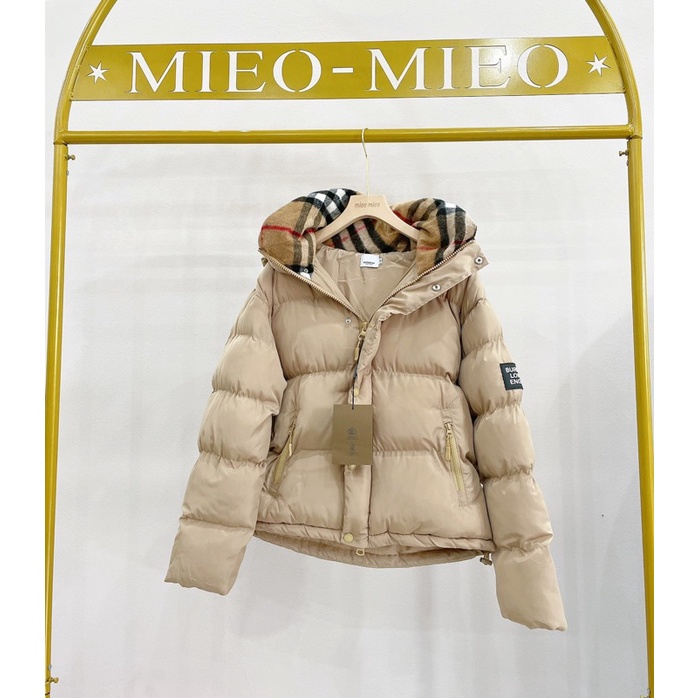 Áo khoác phao BBR full tag mac màu be đậm hàng Quảng Châu cao cấp