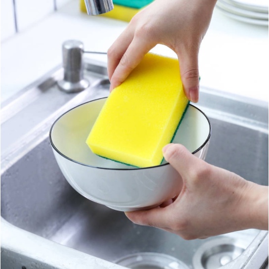 1 cái bọt biển rửa bát / nhà bếp emery magic clean chà chà chà rỉ vết bẩn tiêu điểm bọt biển / bọt biển bàn chải làm sạch