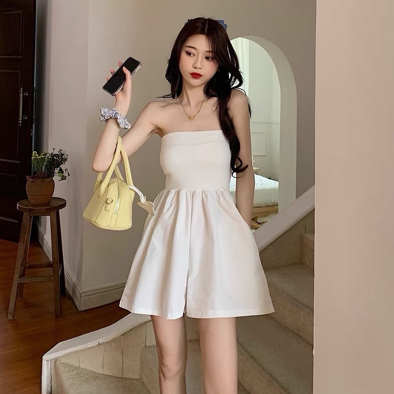 Jumpsuit quây ulzzang xinh xắn đáng yêu dạo phố sang chảnh