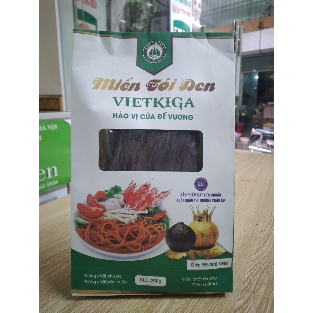 MIẾN TỎI ĐEN VIETKIGA 250g.