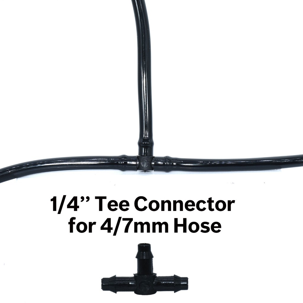 100 Tê Chia 3 Ống 6mm Nối Các Đầu Béc Tưới Cây- Tê Chia Ống Nước