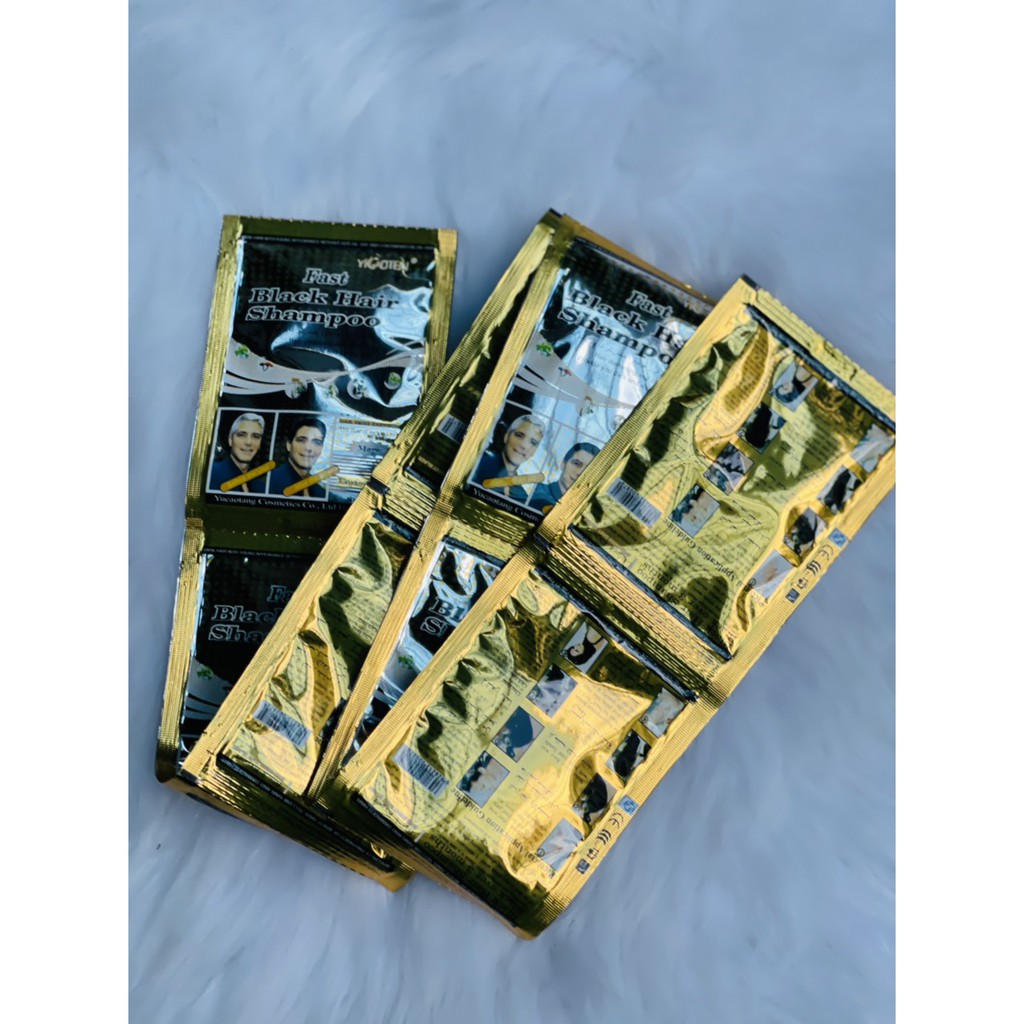 Gội nhuộm tóc Phủ Bạc  GỘI LÀ SẼ ĐEN Fast A Wash Color Shampo  - Thái Lan