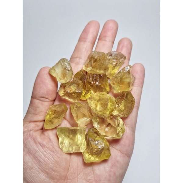Citrine chất liệu đá thô tự nhiên dùng cho thanh tẩy bài Tarot, Reiki, handmade, phong thủy...