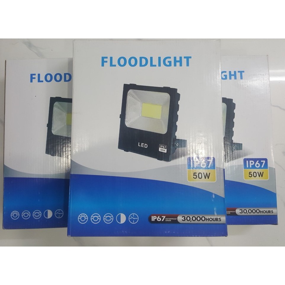 Đèn Pha Led IP66, IP67 COB 20W,50w 5054 (Đủ Công Suất) Siêu Sáng Siêu Chống Nước