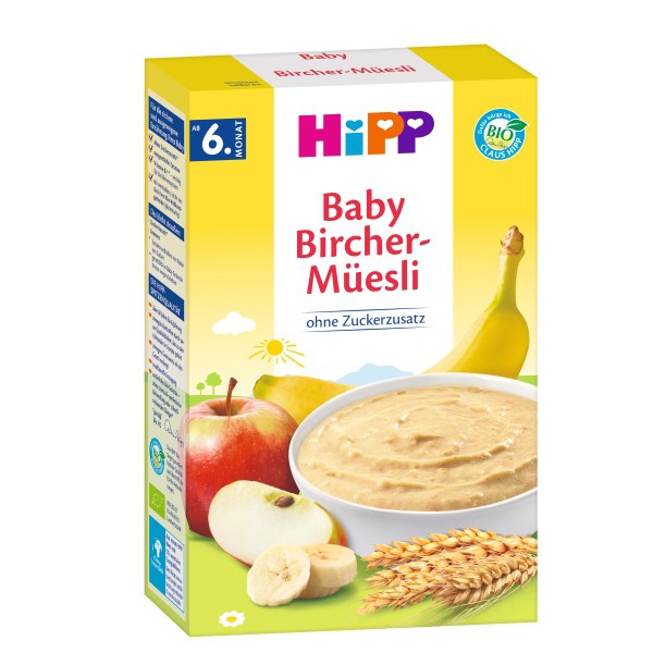 BỘT ĂN DẶM HIPP BIO BABY BIRCHER MUESLI CHO TRẺ TỪ 6 THÁNG