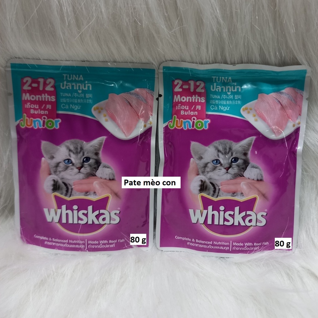 Pate Whiskas, Pate cho mèo con Whiskas gói 80g