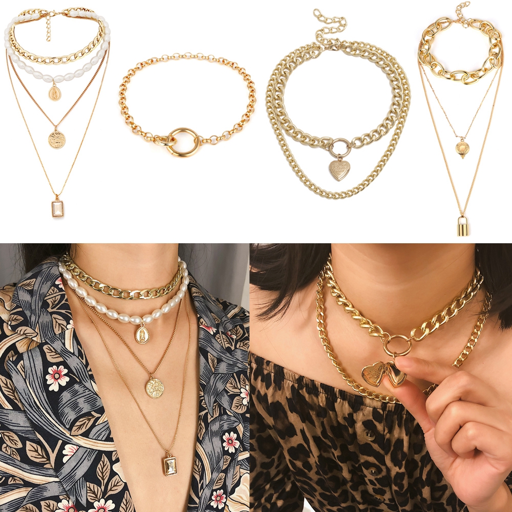Dây chuyền mặt đồng xu phong cách Boho