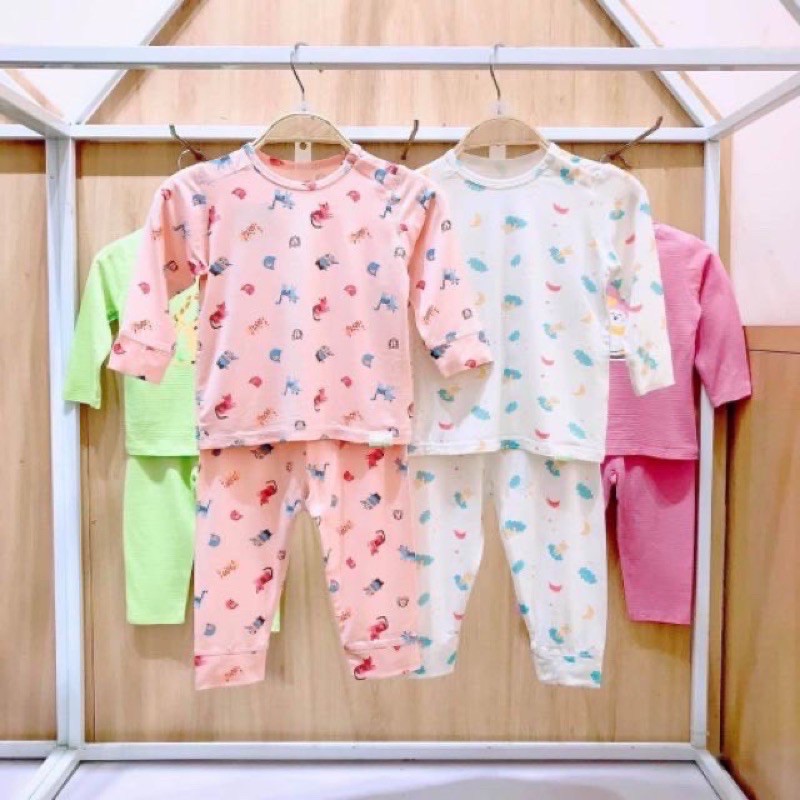 LULLABY BAMBOO 2020 - Bộ dài tay Lullaby vải bamboo mềm mát cho bé trai/bé gái