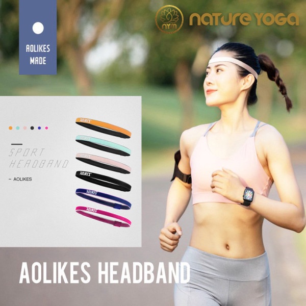 Băng Đô Thể Thao Headband Aolikes Thấm Hút Mồ Hôi Trán