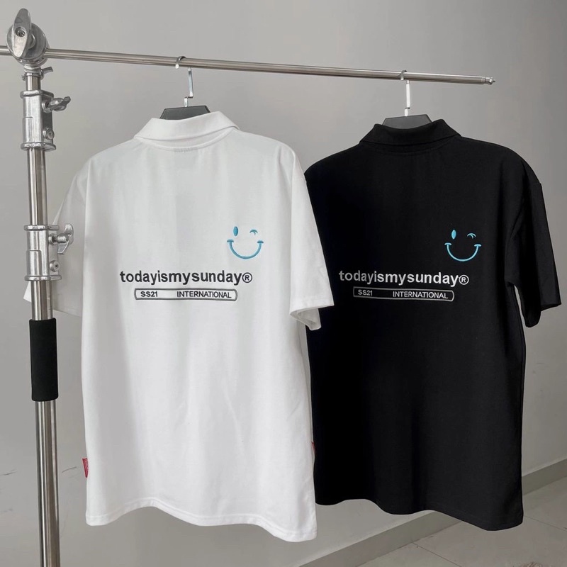 TODAYISMYSUNDAY ÁO CÓ CỔ LOGO 2021 | BigBuy360 - bigbuy360.vn