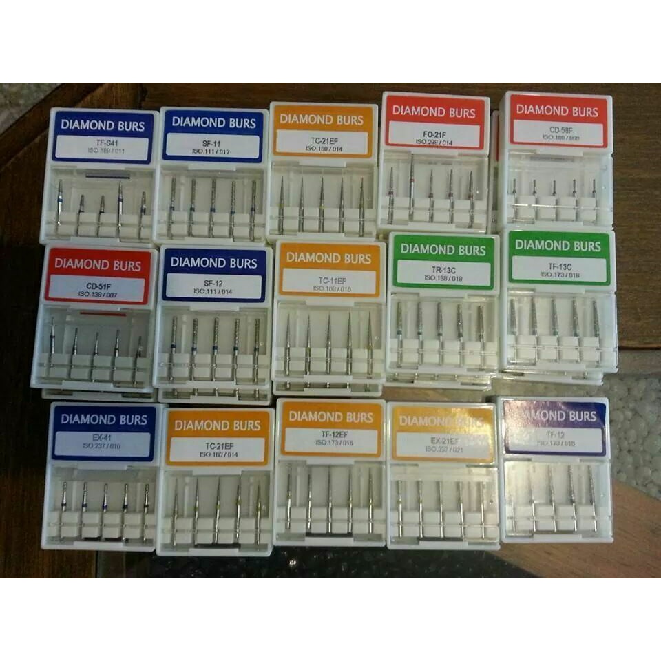 Combo 5 mũi mài FG nha khoa tay khoan nhanh High Speed - Diamond Burs 1.6mm - Link 2