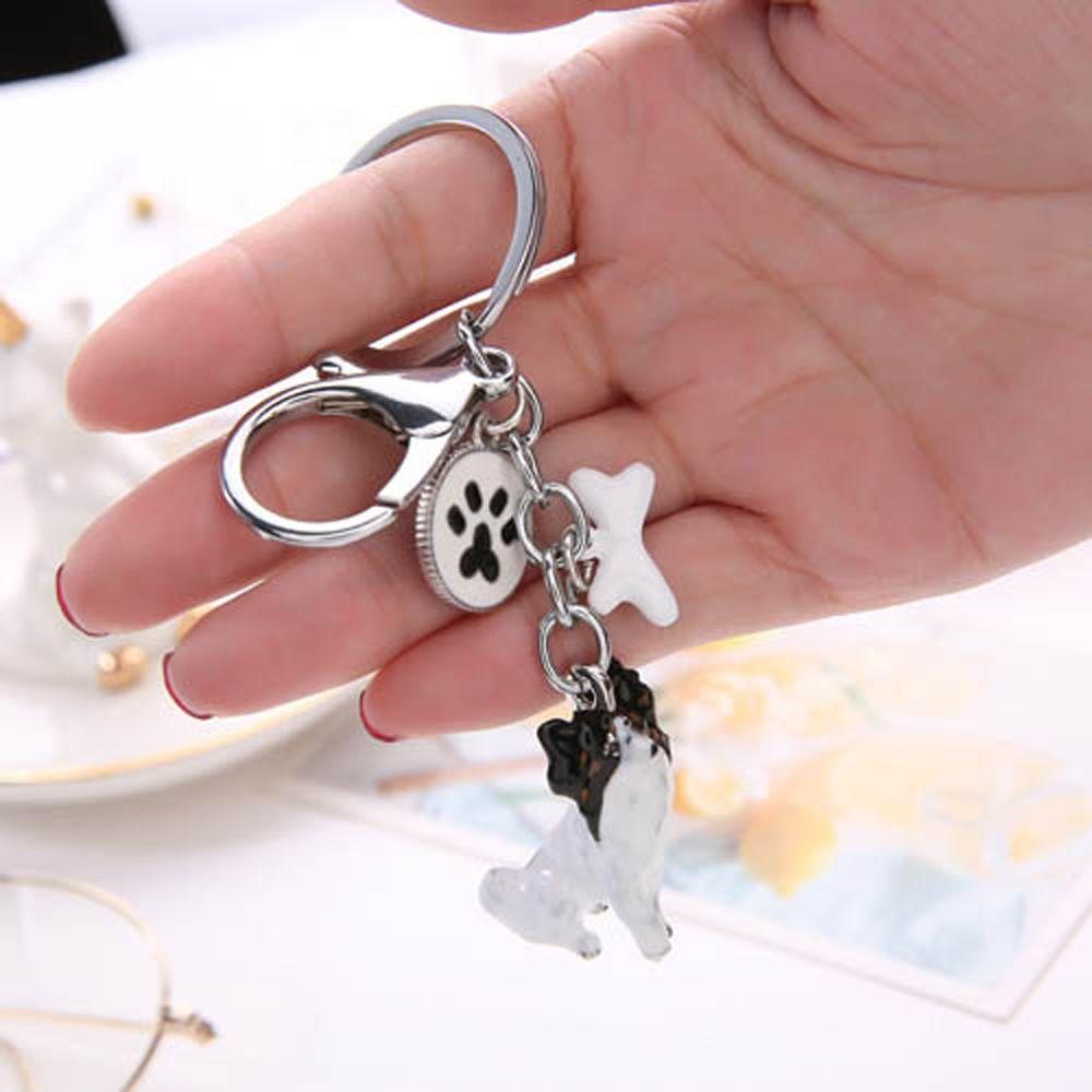 LANFY Móc Khóa Hình Chú Chó Husky 3D Bằng Kim Loại Dễ Thương