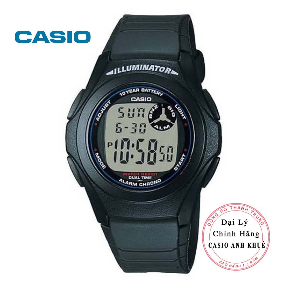 Đồng hồ nam Casio F-200W-1ADF dây nhựa