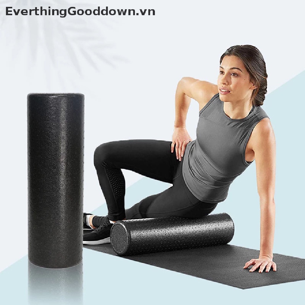 Con Lăn Xốp Tập Yoga 3 Kích Cỡ 30 / 45 / 60 CM Màu Đen