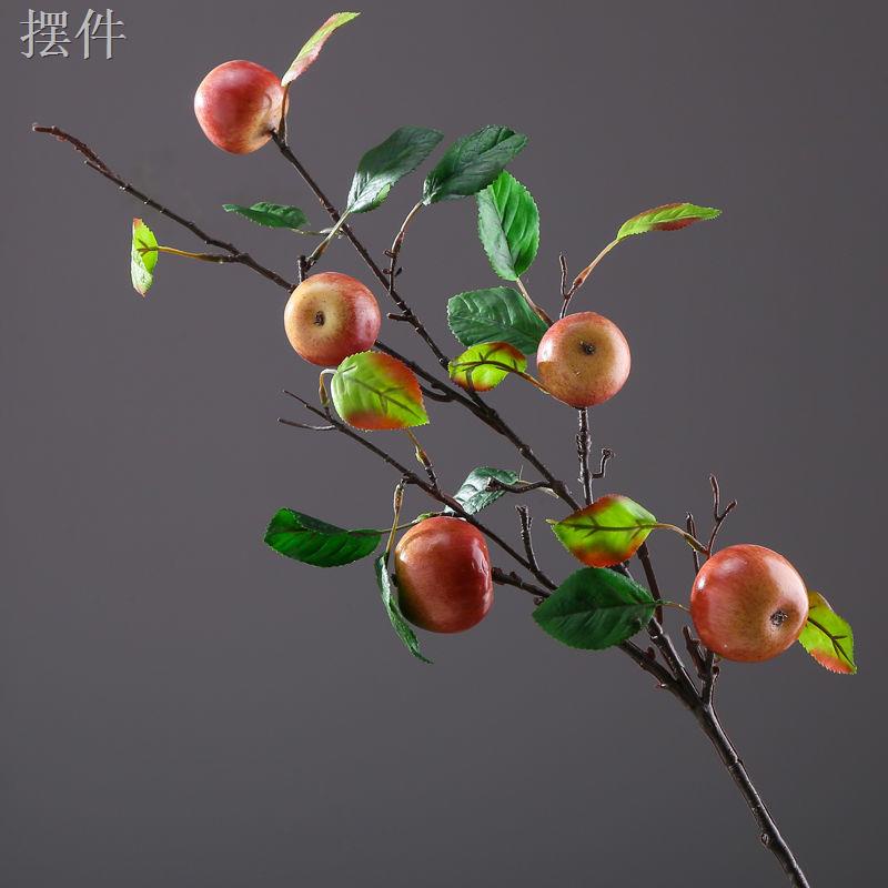 LCành táo nhân tạo Trái cây Trung Quốc hoa khô trang trí phòng khách hiên nhà chi nhánh sàn
