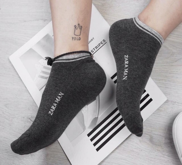 Lố 10 đôi tất thêu cổ KẺ ngắn siêu đẹp