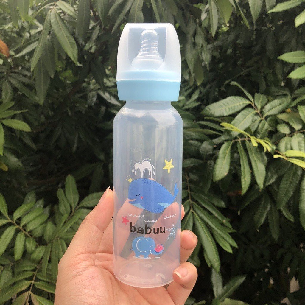 Bình sữa cổ hẹp Babuu Nhật bản dung tích 120ml/240ml