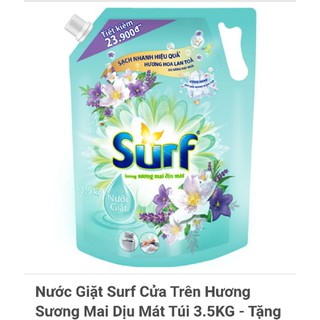 Nước giặt surf hương sương mai dịu mát túi 3.5kg