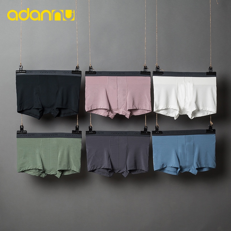 Set 4 Quần Lót Boxer Mềm Thoáng Khí Cho Nam Giới AD306