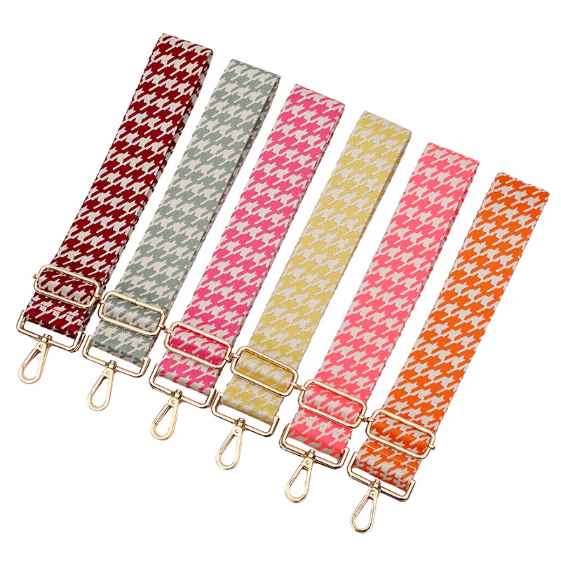 Dây Đeo Túi Xách Bằng Polyester Bản Rộng 2022 5cm Họa Tiết Răng Cưa Phong Cách Mới