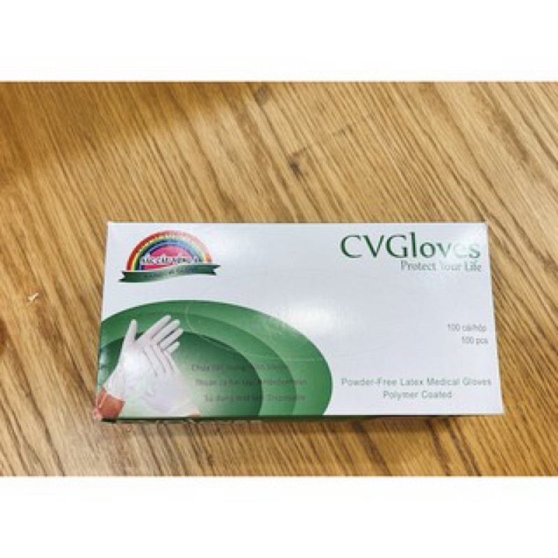 GĂNG TAY Y TẾ CVGLOVES BẢY SẮC CẦU VỒNG, HỘP 100 CÁI - Hộp nắp bật dễ dàng lấy găng