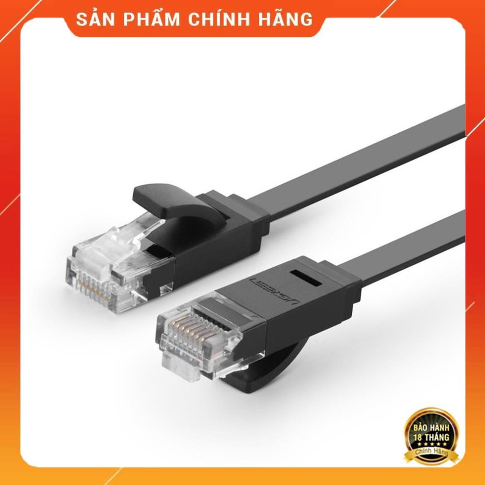 UGREEN NW104 - Dây cáp mạng 2 đầu đúc Cat 6 UTP dạng dẹt, dài từ 0.5-8m ✔HÀNG CHÍNH HÃNG ✔