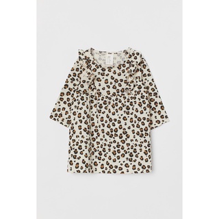Váy cotton dài tay bé gái Hm auth