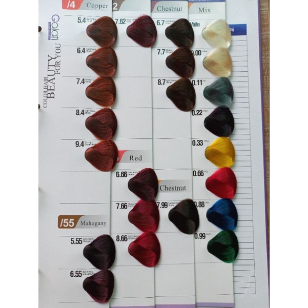 Combo 10 tuýp thuốc nhuộm tóc thời trang Galati, được chọn mã màu ngẫu nhiên