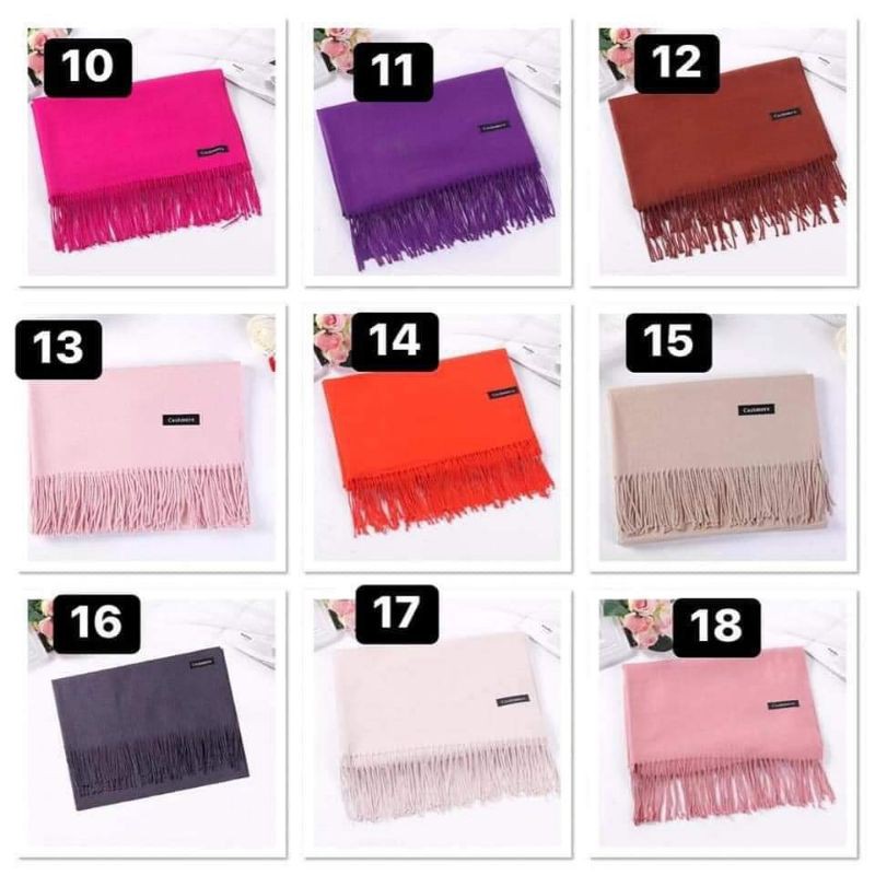 KHĂN CASHMERE QC Hàng đầu mùa chất phê đét