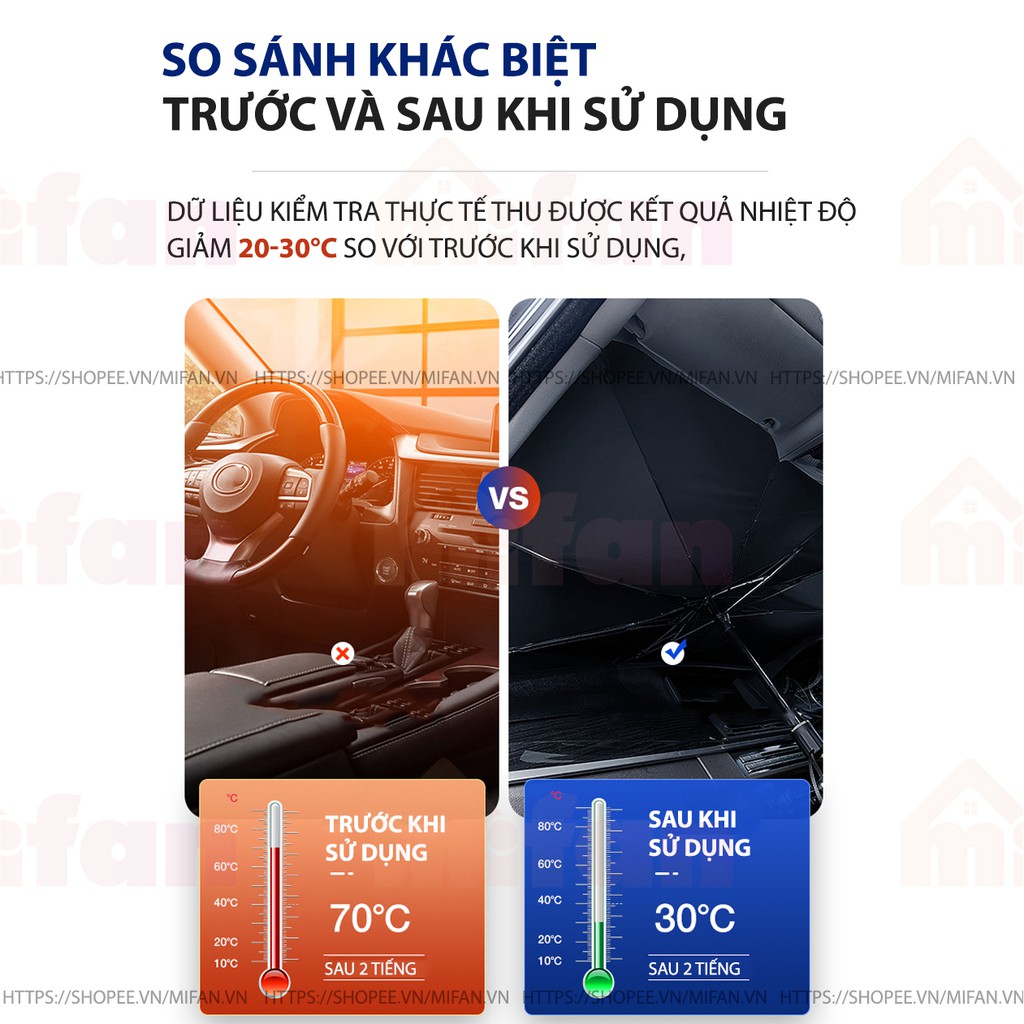 Ô Che Nắng Ô Tô Xeauto Dù Che Nắng Ô Tô Kính Lái Phủ Bạc Titan Cách Nhiệt Chống Tia Cực Tím Cao Cấp Dành Cho Xe Hơi