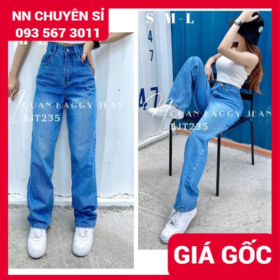 HÀNG ĐẸP ⚡QUẦN BAGGY ỐNG SUÔNG PHOM CHUẨN CỰC CHẤT BJT235 ⚡ ẢNH THẬT⚡ BAGGY BÒ NỮ PHOM SUÔNG