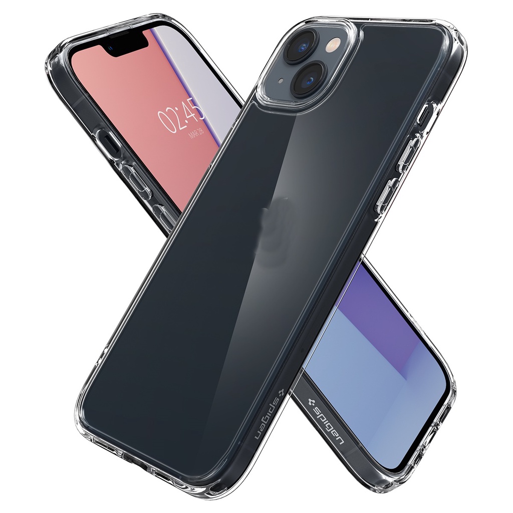 Ốp Lưng dành cho iPhone 14/ 14 Plus/ 14 Pro/ 14 Promax SPIGEN ULTRA HYBRID CRYSTAL CLEAR- Hàng Chính Hãng