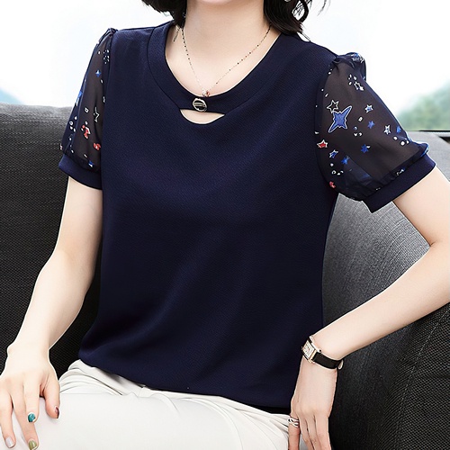 Áo Kiểu Trung Niên Nữ Sang Trọng Tuổi 50 Thời Trang Trung Niên Như Thủy LE027