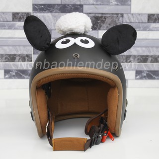 Mũ bảo hiểm 3/4 đầu con cừu size người lớn