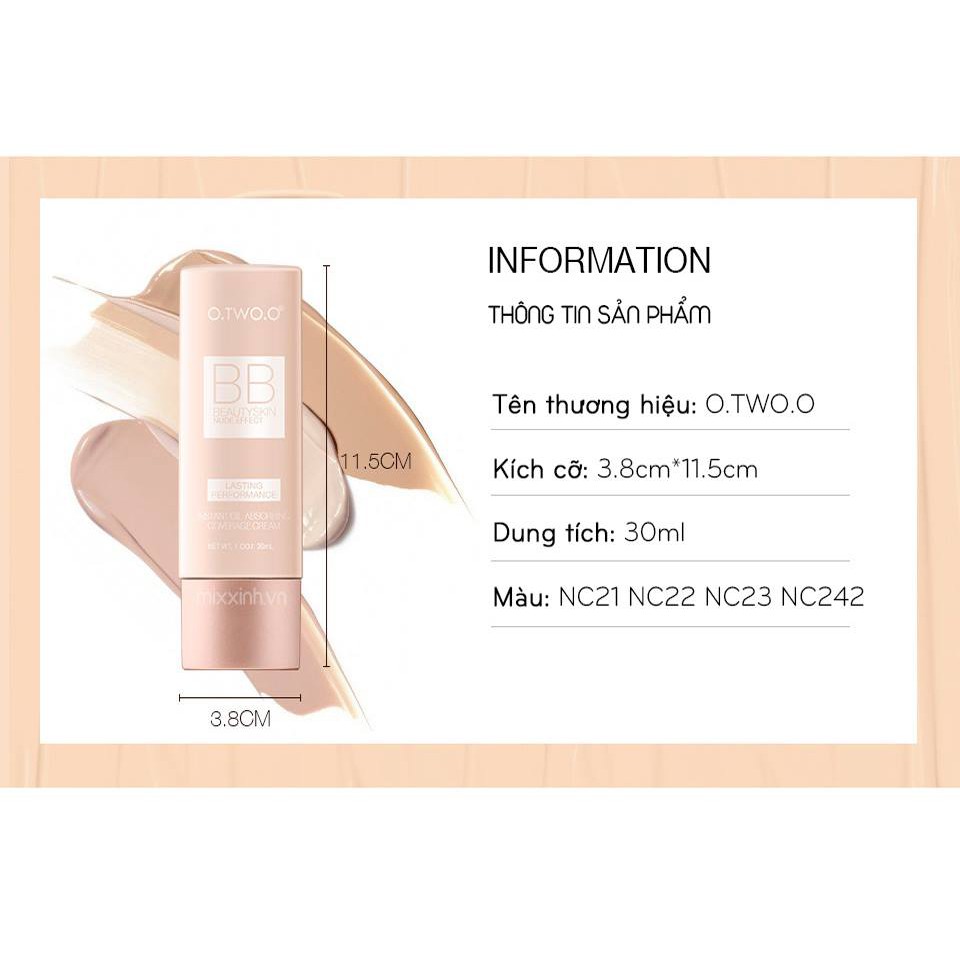 BB Cream che khuyết điểm và dưỡng ẩm cho da chống nước tốt O.TWO.O | BigBuy360 - bigbuy360.vn