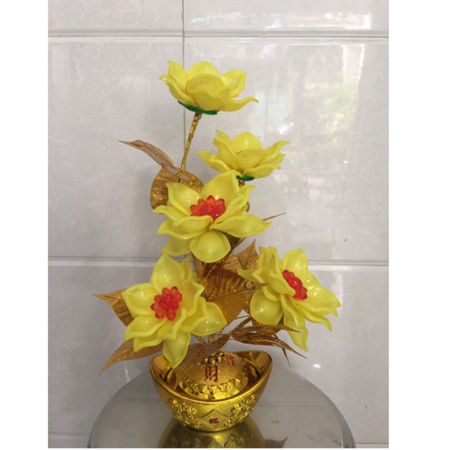 Chậu hoa để bàn thờ cao 38cm
