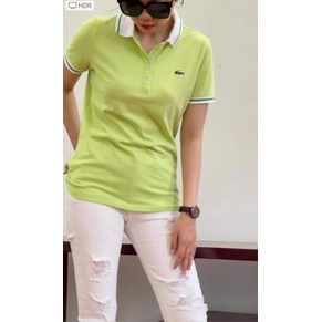 Áo polo cá sấu nữ Lacoste nhiều màu hàng chuẩn VNXK dư xịn