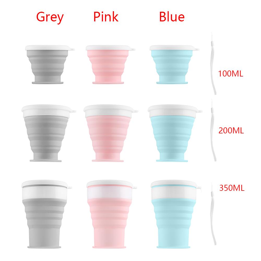BORAG Cốc Uống Nước Silicone Có Thể Gấp Lại Được 100 / 200 / 350ml