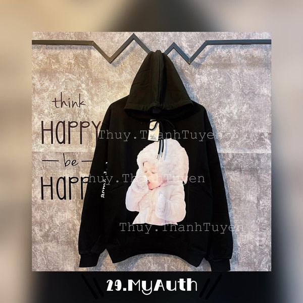 Áo HOODIE ADLV  SNOW BLACK