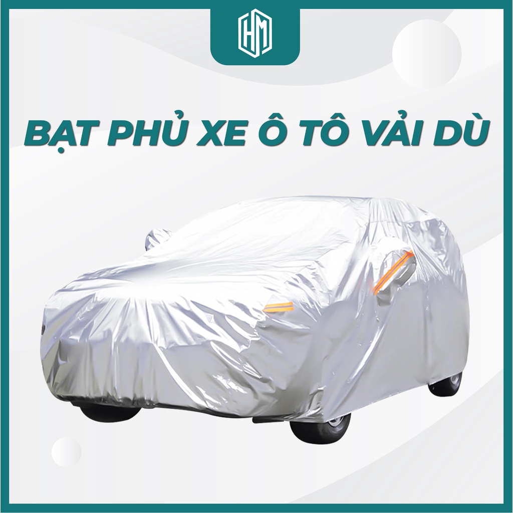 [Mã LIFEAU01 giảm 10% tới 50k đơn 150k] Bạt phủ xe ô tô Vải Dù 3 lớp chống nước chống nắng chống cháy cho ô tô